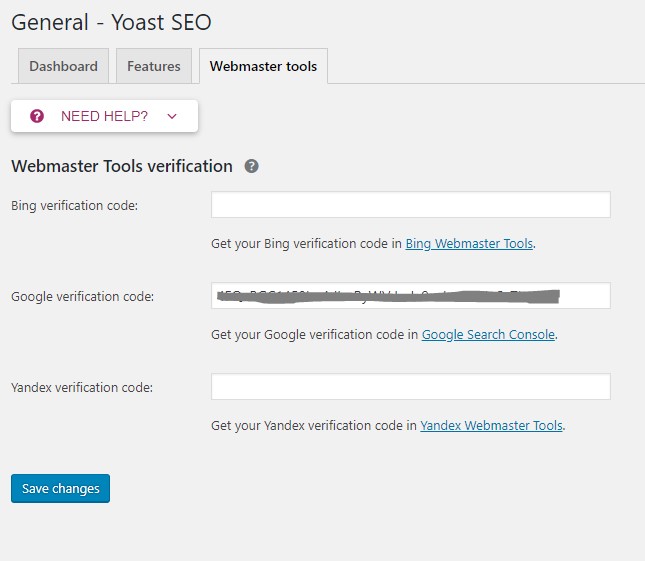 Yoast SEO wordpress Plugin