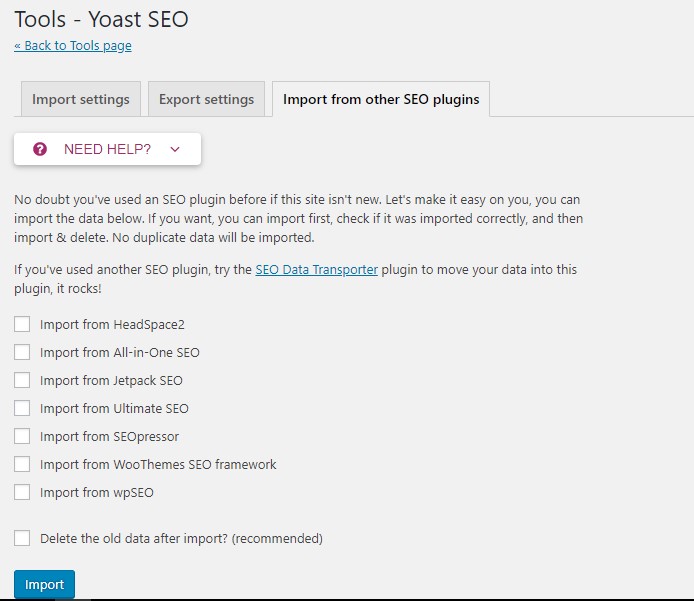 Yoast SEO plugin